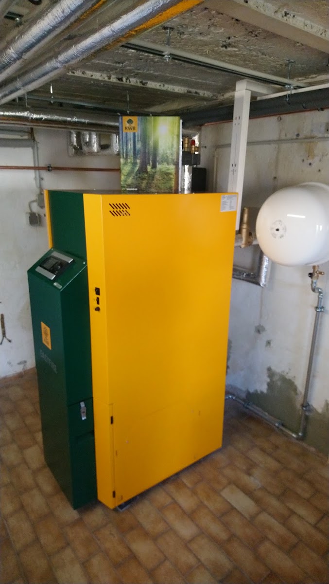 KWB Combifire Pelletkessel, frisch installiert